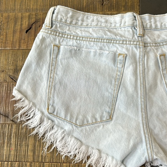 One Teaspoon FLORENCE DUKES LOW WAIST MINI DENIM SHORTS, size 28 - Picture 10 of 15